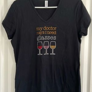 Black slim fitting t-shirt